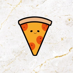Cute Pepperoni Pizza Laptop/Tumbler Sticker Decal