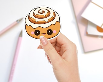 Kawaii Cinnamon Roll Sticker - Weatherproof Vinyl Decal