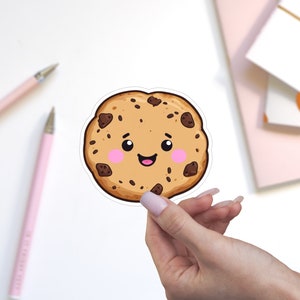 Cute Chocolate Chip Cookie Sticker for Laptop \ Water bottle \ Tumbler