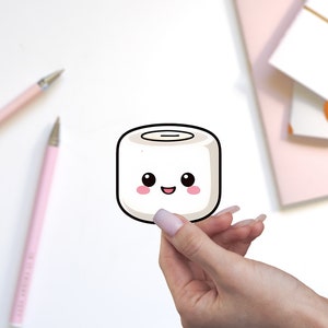 Cute Marshmallow Laptop/Tumbler Sticker