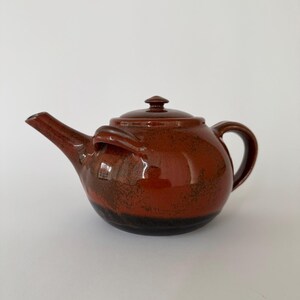Teiera in ceramica vintage in stile danese Mid-Century Modern, servizio da tavola modernista, bicchieri MCM