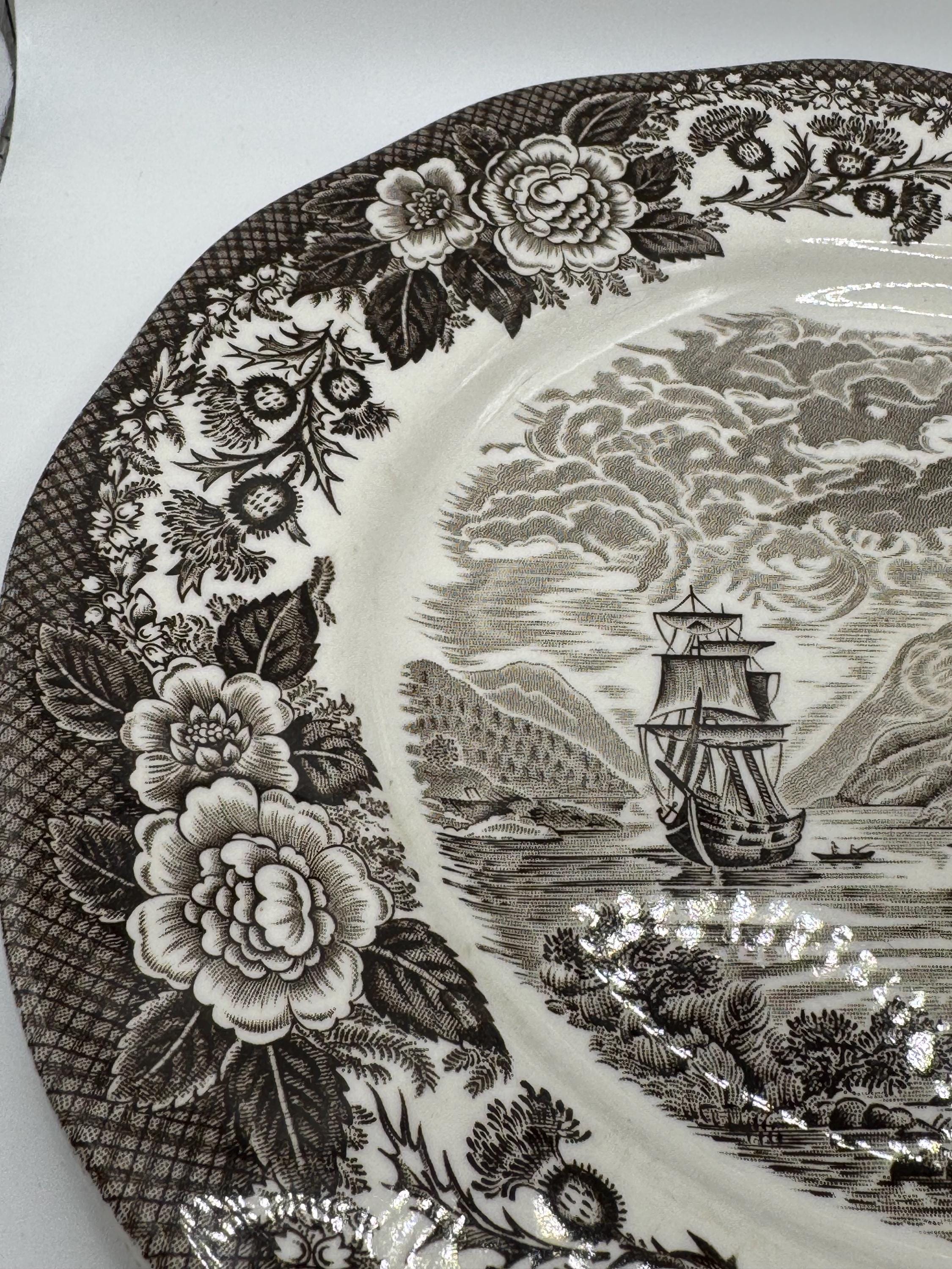 Antique Enoch Wedgwood “lochs of Scotland” Porcelain Plate Set