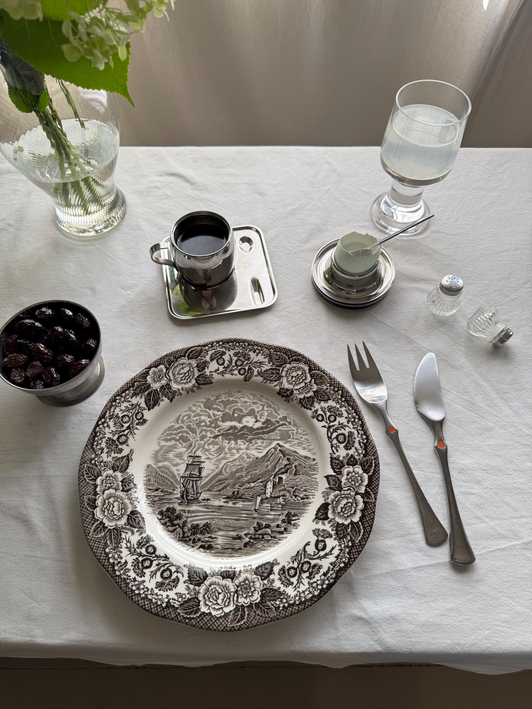 Antique Enoch Wedgwood “lochs of Scotland” Porcelain Plate Set