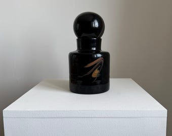 Een vintage Mid Century Modern glazen fles van Bob Le Bleis voor Maure-Vieil