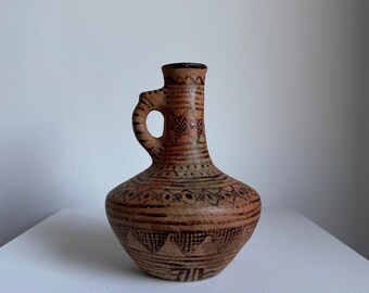 Ancient Greek Style Handmade Earthware Jug Vase