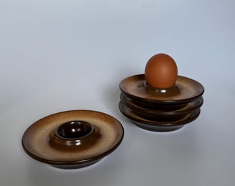 Vintage Mid Century Modern 4 piece ceramic egg cups