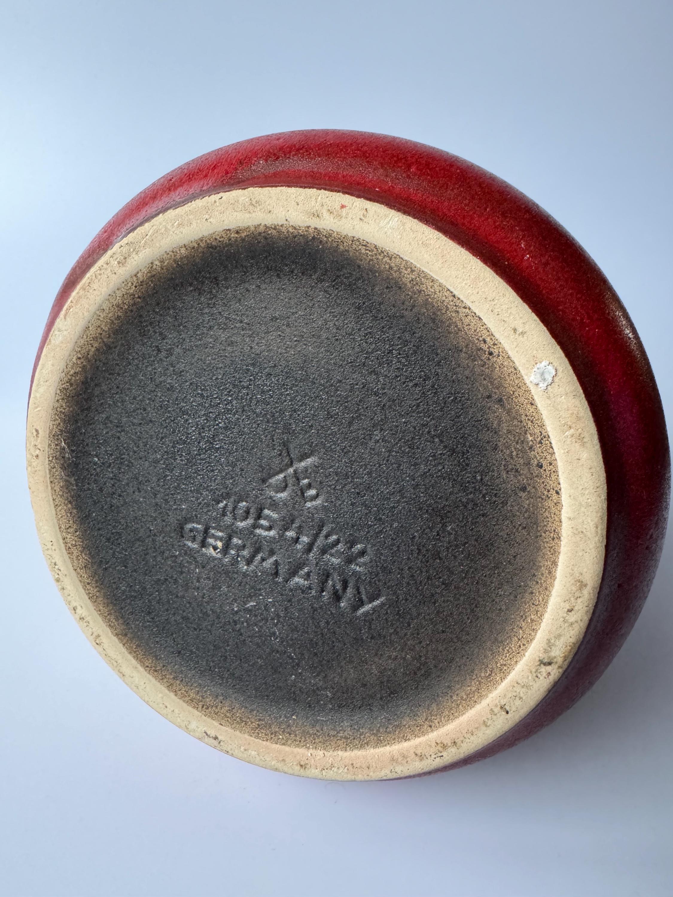 Vintage Mid Century Modern Fat Lava Handmade Pottery Dümler and