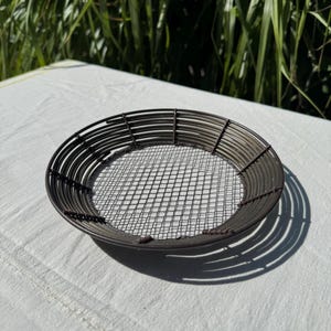 Mid Century Modern Metal Bread Baskets: Vintage Toleware Serveware - Set of 4