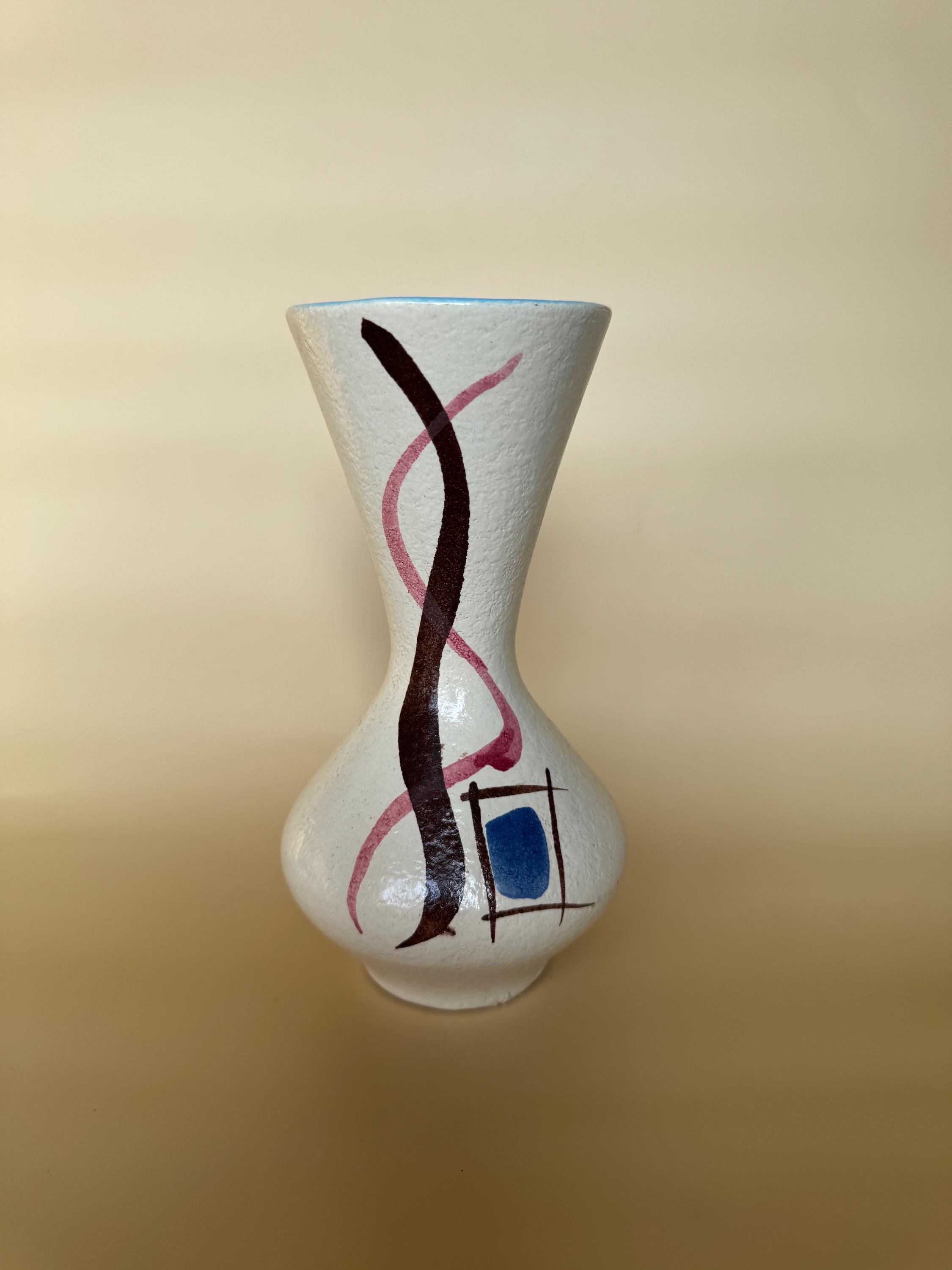 ヴィンテージ ミッドセンチュリー モダン 西ドイツ 陶器 花瓶