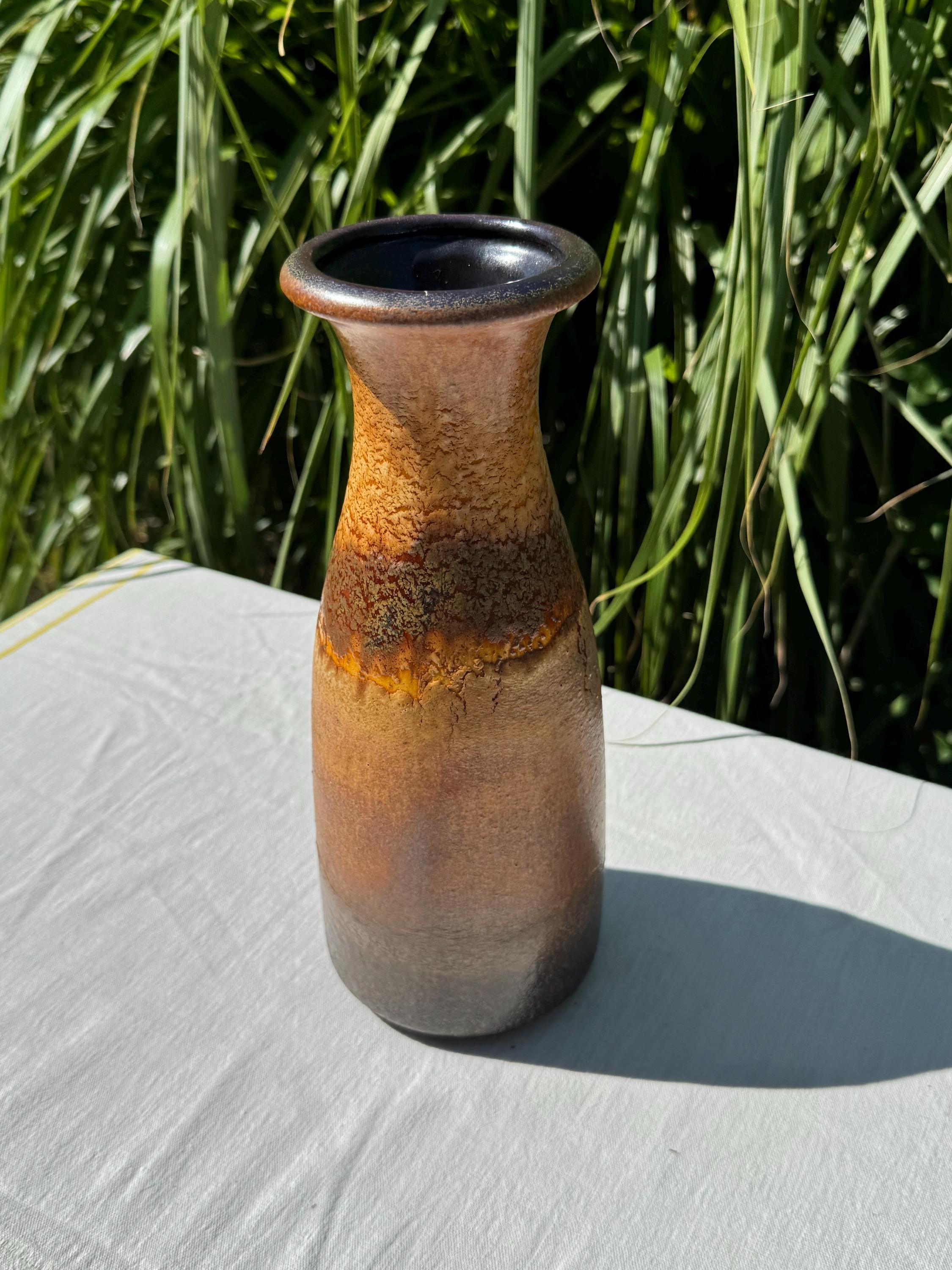 ヴィンテージMCM、西ドイツのScheurich製ハンドメイド陶器花瓶、ミッド