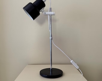 Vintage Mid Century Modern Metal Table Lamp, MCM Home Decor