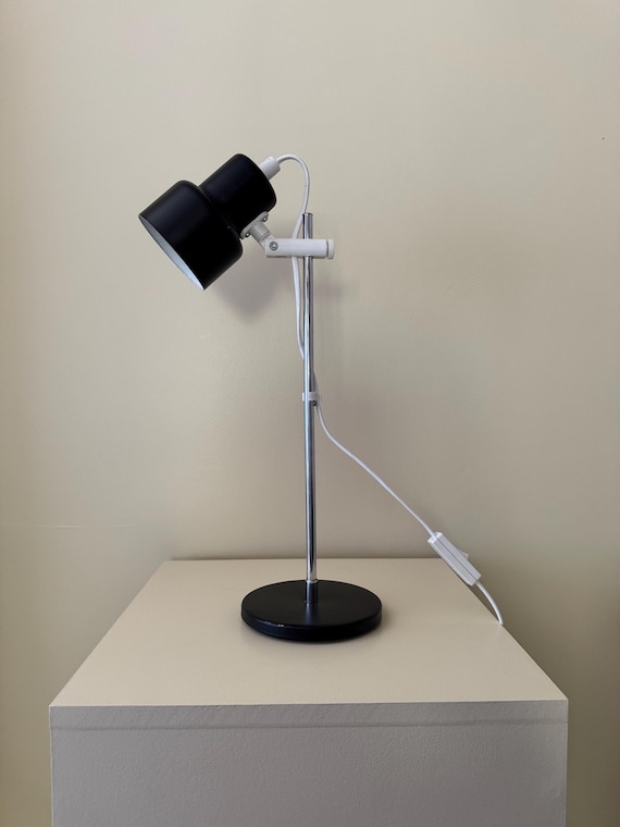 Vintage Mid Century Modern Metal Table Lamp, MCM Home Decor