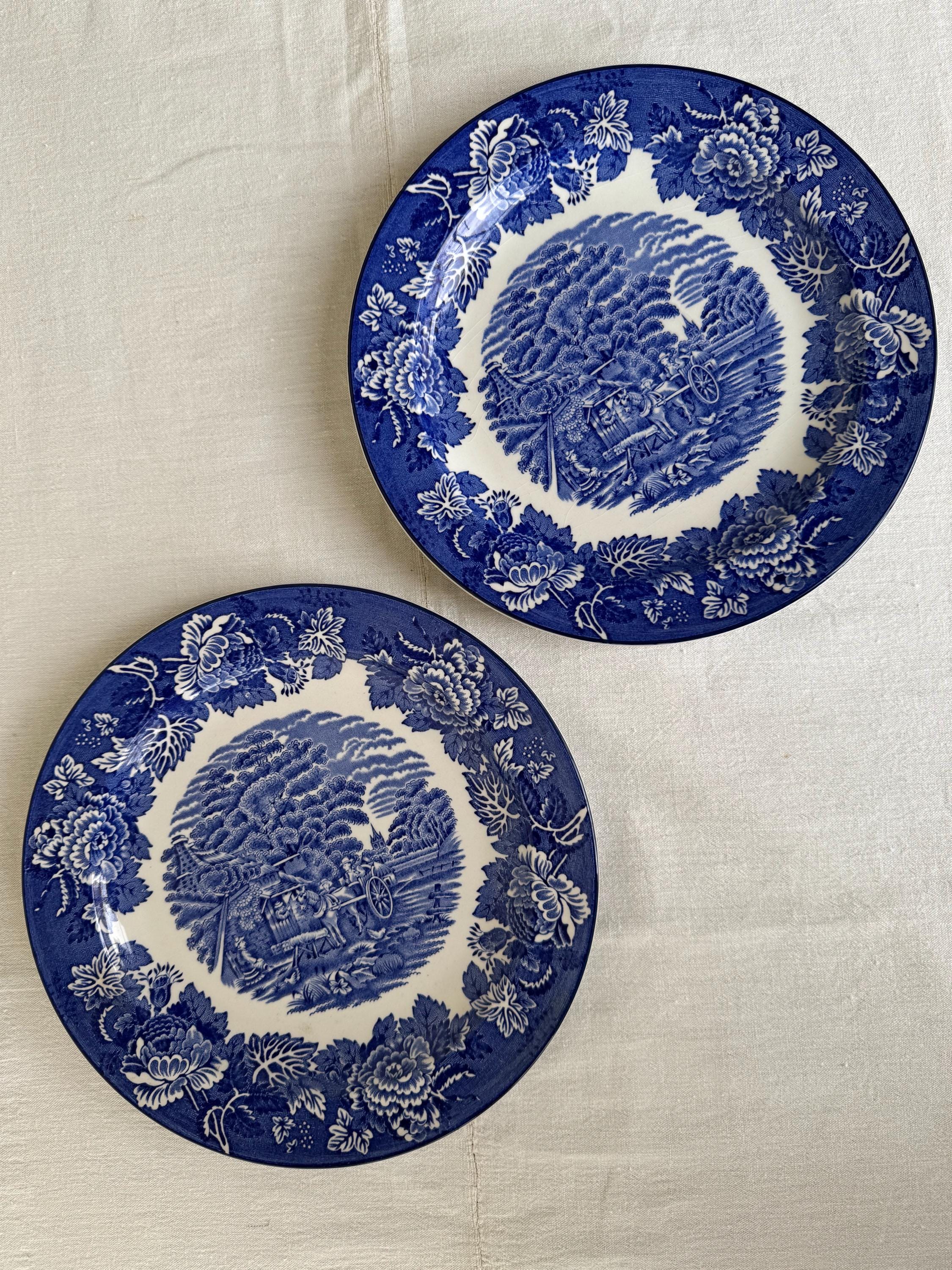 Enoch Woods English Scenery Blue - Etsy