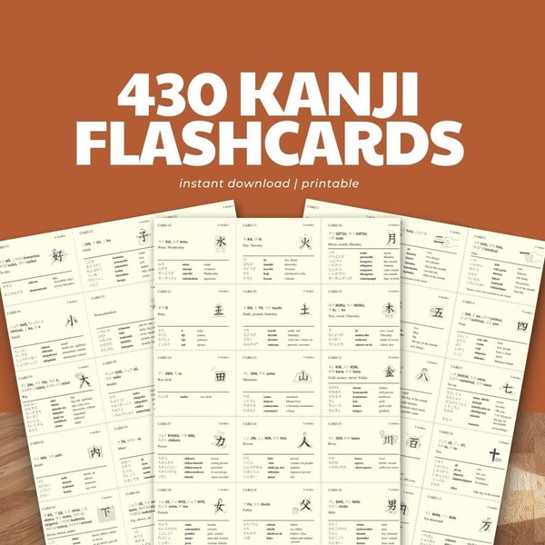 Kanji Flashcards, N5 Japanese, Japanese Notebook, N4 Japanese, Hiragana Practice, Katakana Worksheets, Kanji Practice,  Japanese Flashcards