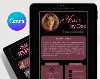 Hair Stylist Acuity Scheduling Template Acuity Scheduling Template Hair Stylist Website Hair Stylist Canva Template Hair Stylist Website