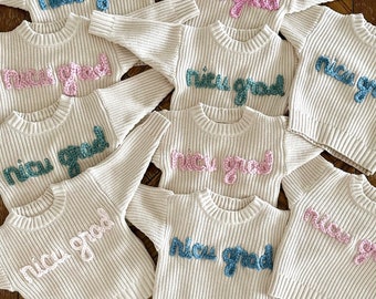 Donate NICU GRAD Baby Sweater to a Nicu Family | Coming Home Outfit | Newborn Knit Sweater | NICU Baby Outfit