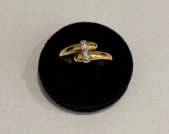 Bague vintage en or & diamants