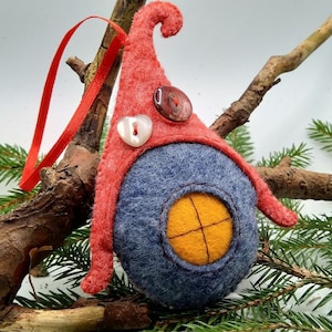 Vilten Kerstmis Kerst Winter Rode Kerstboom Decoratie Kerstboom Decoratie Ornament Decoratie Speelgoed Handgemaakt Vilten Speelgoed