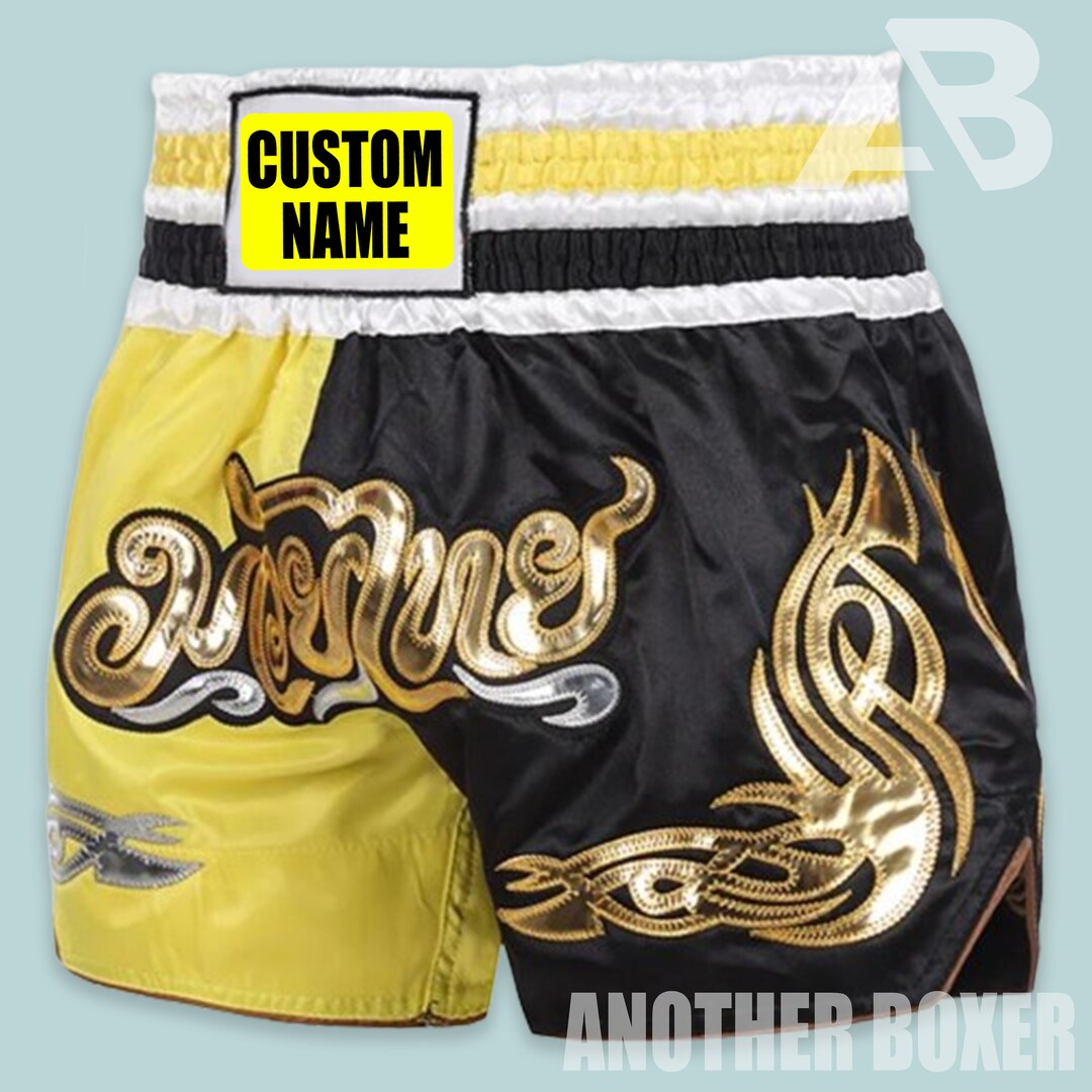 Knitted Snowflakes Print Pattern Muay Thai Boxing Shorts
