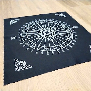 Pendulum mat for Yes No dowsing divination 30x30 cm