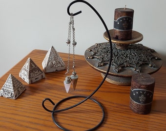 Pendulum stand for dowsing divination, Cristmas ball ornament or jewelry holder