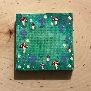 Fairy Ring Painting, fae circle, miniature, tiny