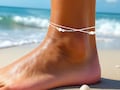 Sterling Silver Anklet, Silver Anklet Bracelet, Gift for her Anklet. Birthday Gift, Boho Jewelry, Silver Anklet, Gold Anklet