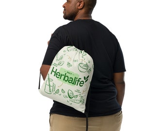 Herbalife Drawstring Gym Bag: Sporty Backpack