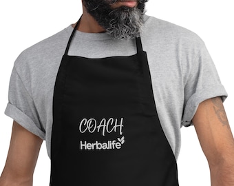 Embroidered Herbalife Apron: Personalized Unisex Kitchen Apron