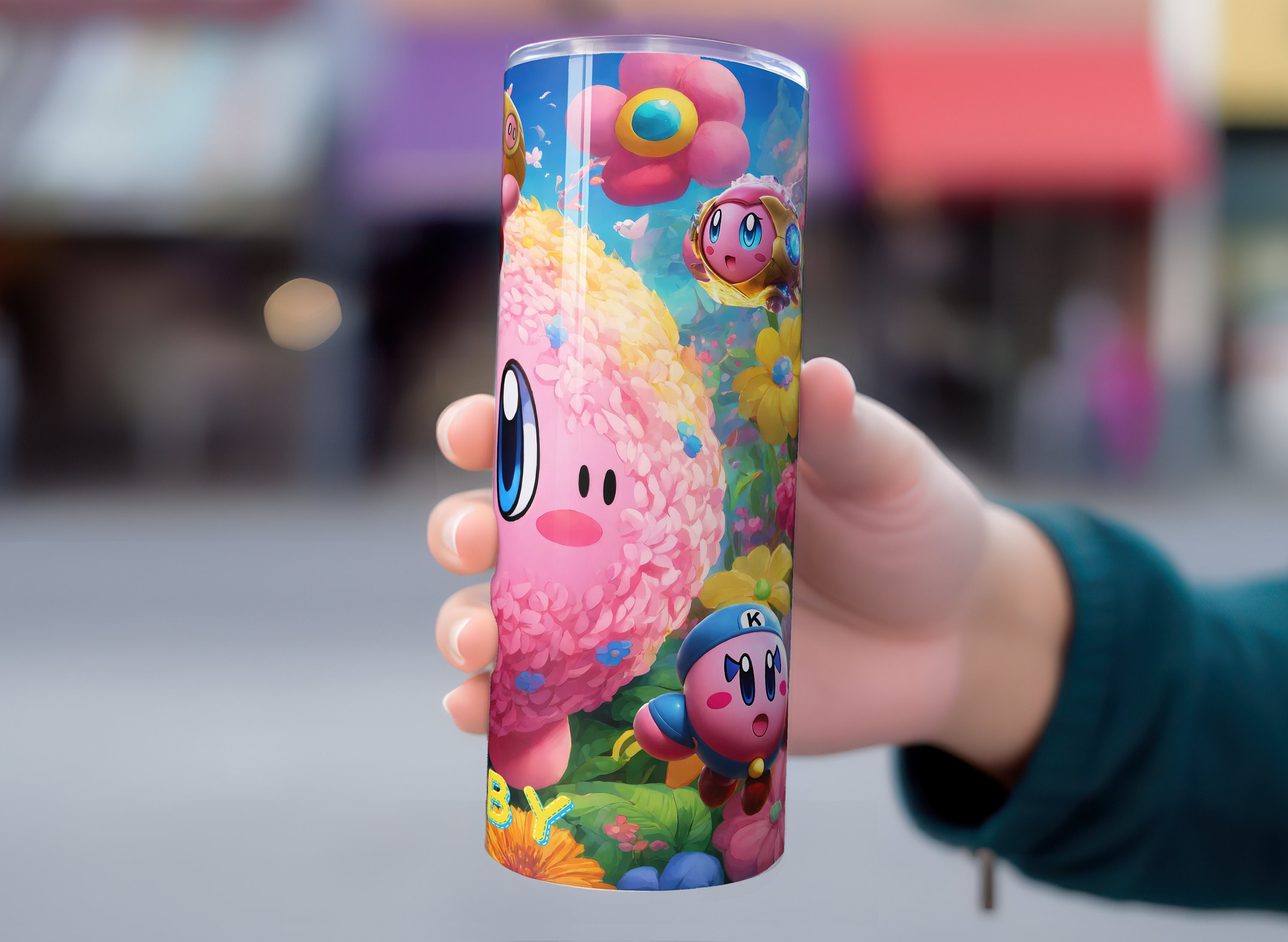 Kirby Tumbler Wrap,kirby, Instant Download,20oz Tumbler,christmas Tumbler,tumbler Wrap,kirby Png
