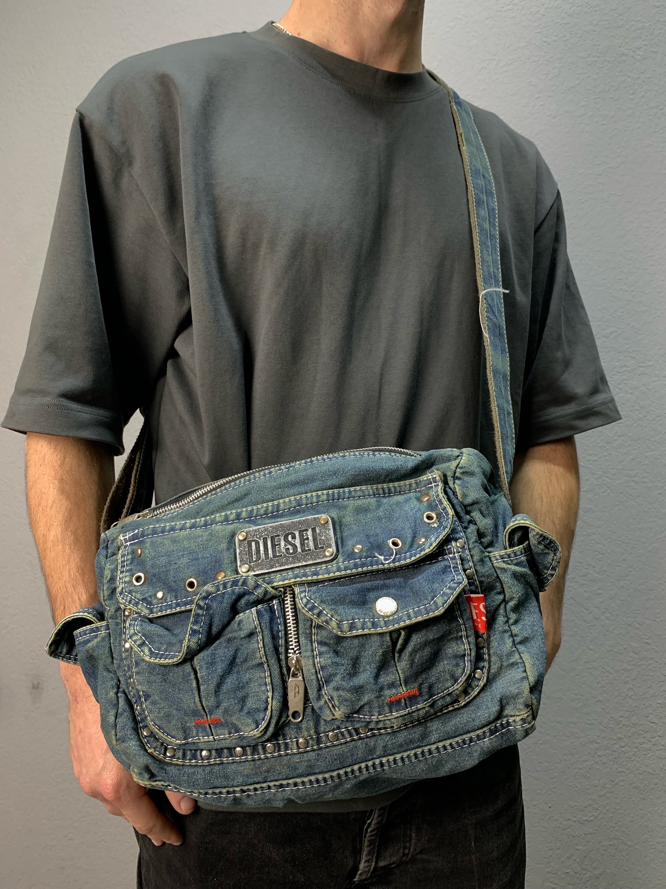 00s archive DIESEL HOBO bag y2k punk - バッグ