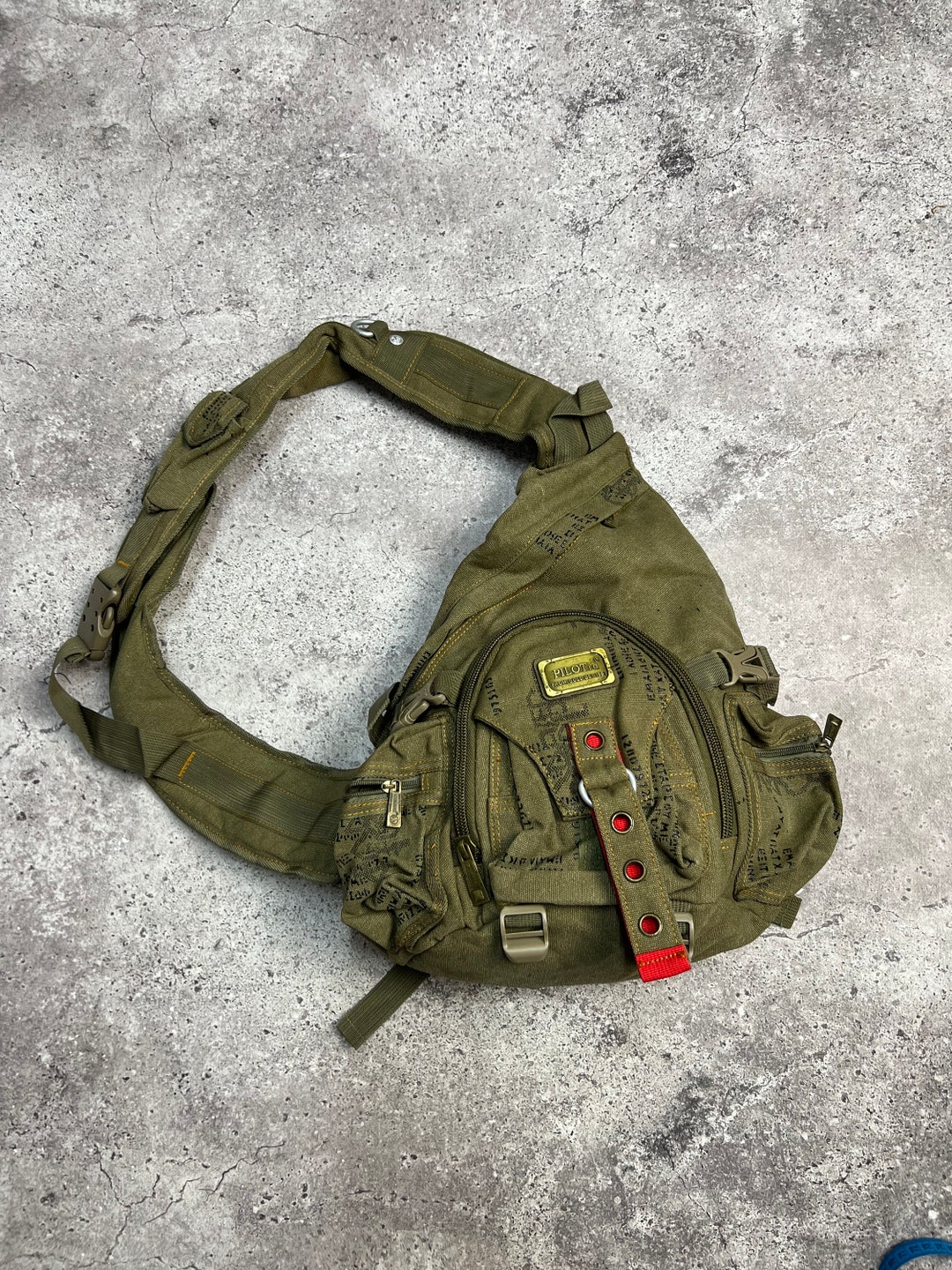 Vintage Diesel Sling Bag Jeans Vintage Y2K Multi Pocket Bag Etsy