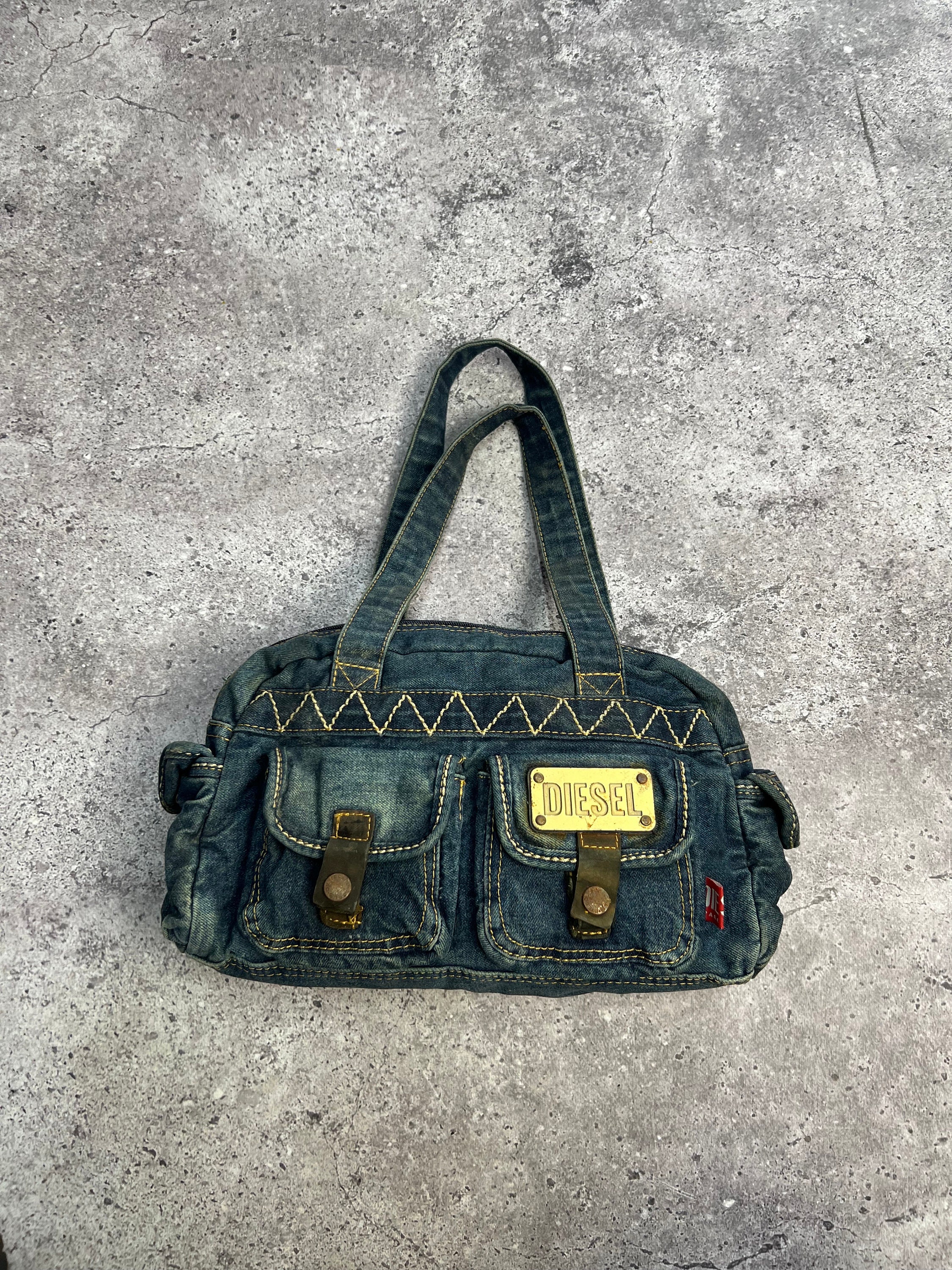 Vintage Diesel Sling Bag Jeans Vintage Y2K Multi Pocket Bag