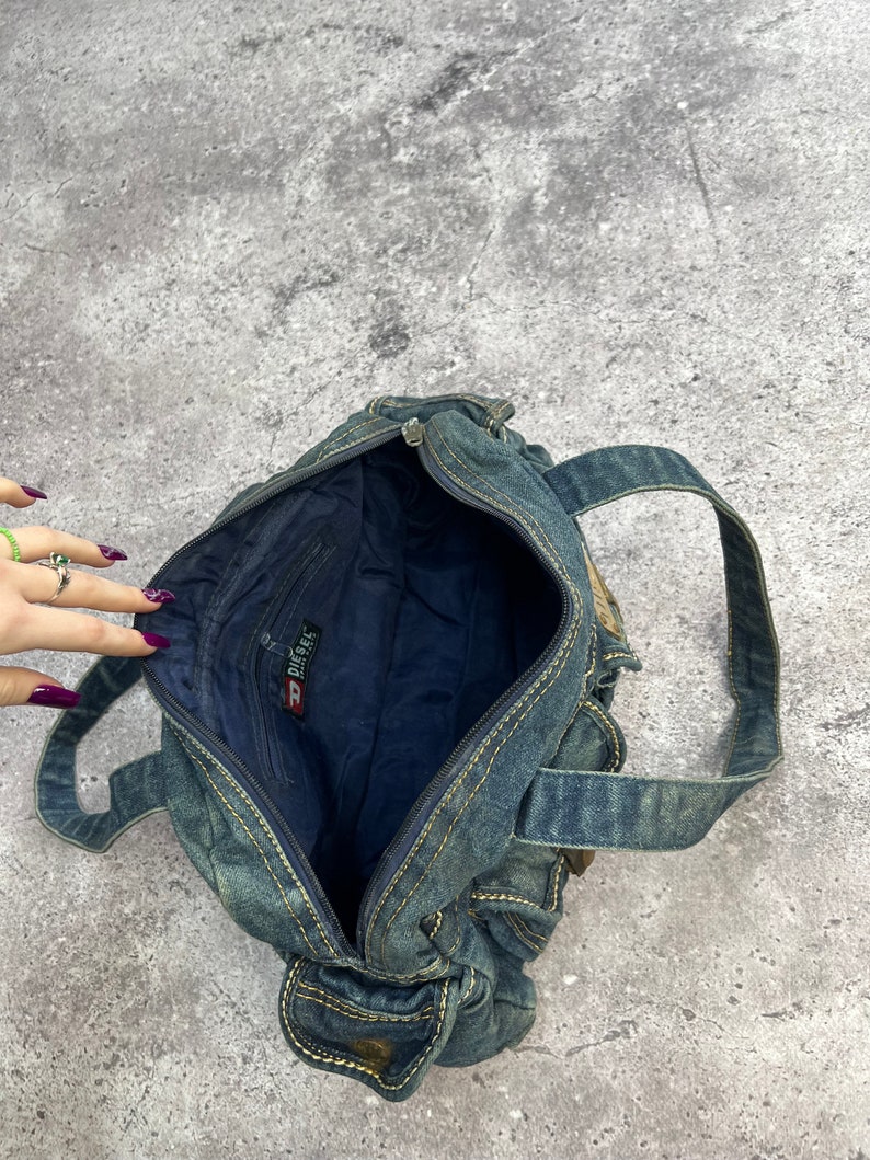 Vintage Diesel Sling Bag Jeans Vintage Y2K Multi Pocket Bag Military