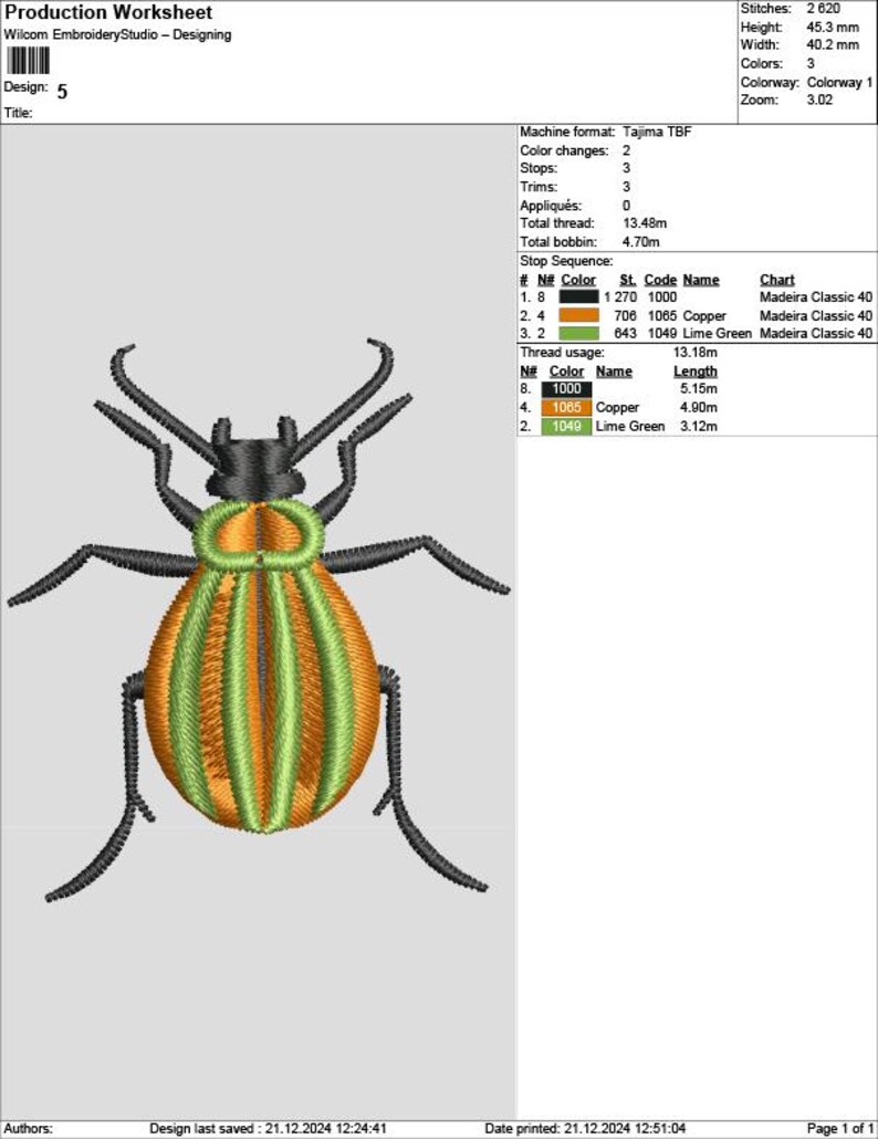 Colorful Insect Embroidery Set – 8 Bug Machine Embroidery Designs ...