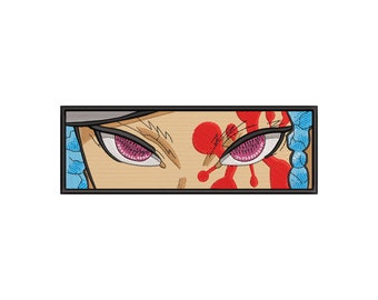 Anime Manga Eyes. Machine Embroidery Design. Digitized embroidery