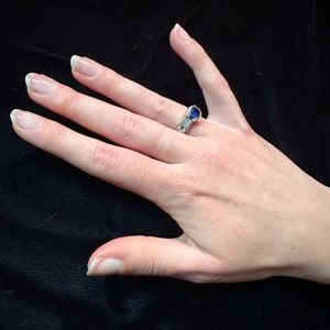 Gorgeous Sapphire and Diamond Ring image 8