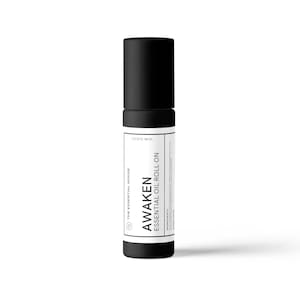 Ontwaken | Roller met biologische etherische olie | Sinaasappel, citroen en pepermunt | Energie, focus + positiviteit | 100% natuurlijk | 10 ml