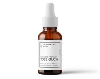 Botanische rozengloed gezichtsolie | Straling, hydratatie en balans | 100% puur + natuurlijk | 30 ml