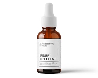 Środek odstraszający pająki | 100% czysta i naturalna mieszanka olejków eterycznych | Mięta pieprzowa, cytryna + pomarańcza | 30 ml