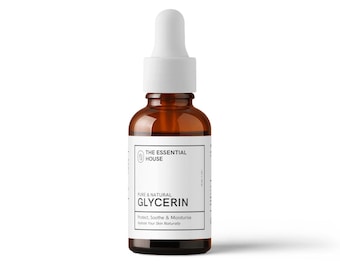 Glicerina vegetal pura / Hidratante ultrahidratante / Cuidado de la piel 100 % natural y vegano / 30 ml