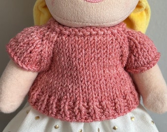 Hand-Knit Dusty Pink T-Shirt for nuiMOs