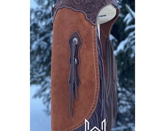 Custom suède westernkieren: 6-inch franjes, ranch en rodeo
