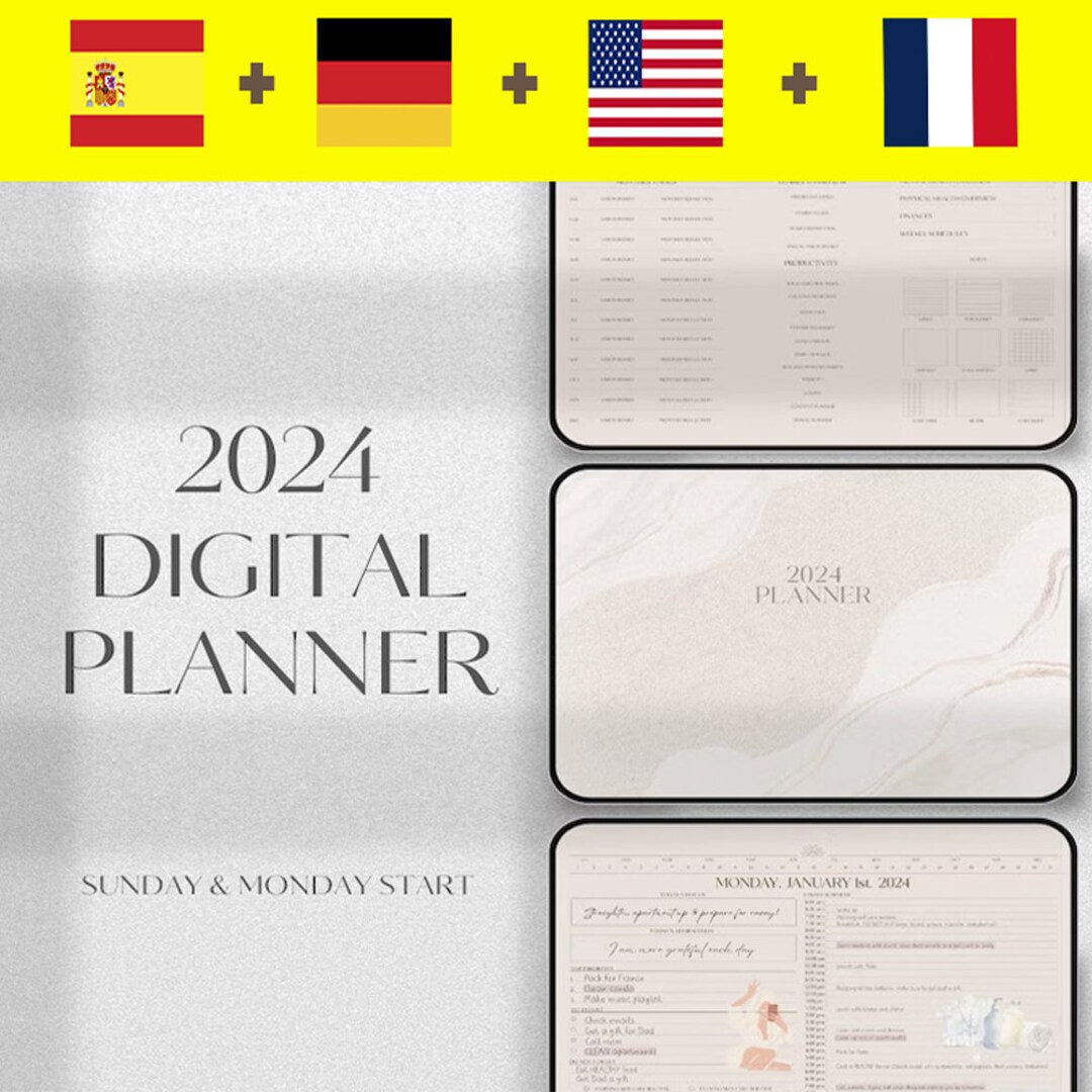 Allinone 2024 Digital Planner Goodnotes and Notability Etsy