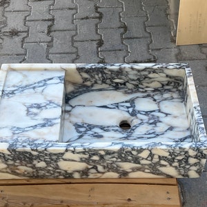 Calacatta Viola  marble sink,marble Wash basin,Trendy Bathroom Sink, Bathroom Vanity,bathroom sink,bathroom Marble wash basin