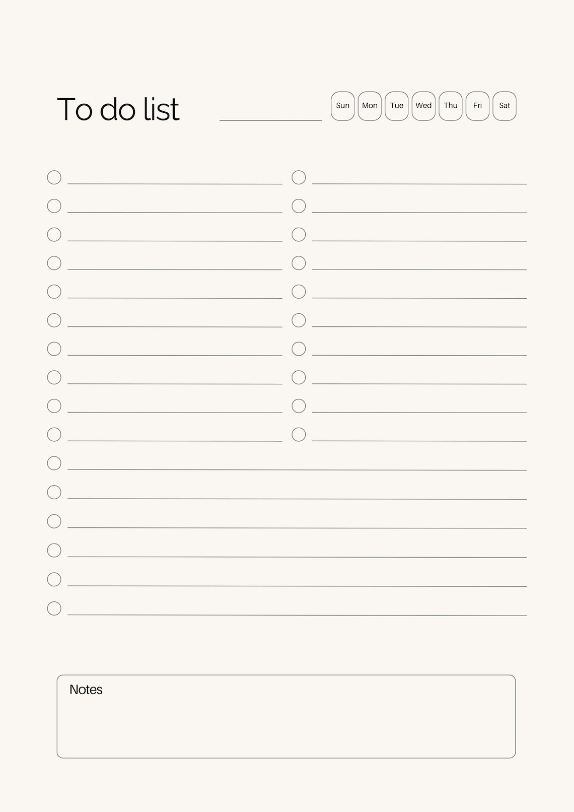 Digitale To Do Liste A4 Vorlage, Dark Mode To Do List Seite, Undatierte