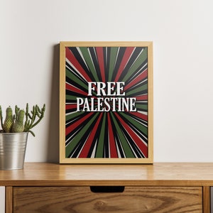 Free Palestine Poster, Printable Wall Art, Digital Download