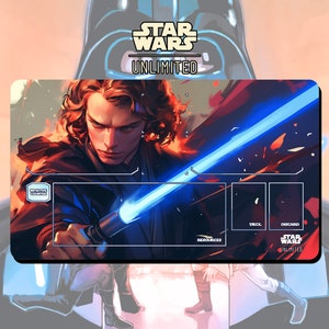 プレイマット TCG スターウォーズ: アンリミテッド アナキン スカイウォーカー - 24" x 14" インチ (600 x 350 mm) - トレーディング カード ゲーム