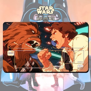 Speelkleed TCG Star Wars: Unlimited Chewbacca and Han Solo - Friendship - 24" x 14" inch (600 x 350 mm) - ruilkaartspel