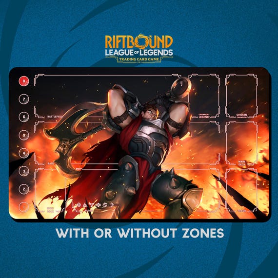 Darius Playmat Stitched Edges - Riftbound Trading Card Game - 24